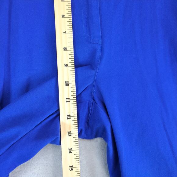 NWT Ruby Rd Blue Embroidered Capri Pants Women's 16 Comfort Waist 38x22.5" Boho - Picture 5 of 10